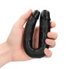 Real Rock Double Gode U Shape 12 x 3cm Noir
